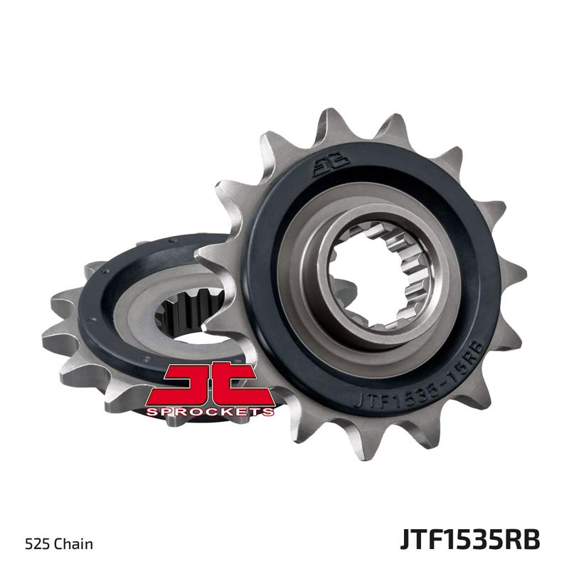 thumbnail image 2 of JT Sprockets - JTF1537.15RB - Rubber Cushioned Steel Front Sprocket, 15T For Sale Online 2 of 11